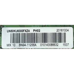 MAIN PARA TV SAMSUNG / NUMERO DE PARTE BN94-11256A / BN41-02528A / BN97-11628A / BN9411256A / PANEL CY-GK050HGNVCH / MODELOS UN50KU6300 / UN50KU6300FXZA DD06 / UN50KU6300FXZA DB02 / UN50KU6300FXZA DE07 / UN50KU6300FXZA DJ04