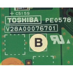 TARJETA INTERFACE ( CHARIS ) / TOSHIBA 75011525 / PE0578B / V28A00076701 / MODELO 42XV540U / PANEL LC420WUD(SA)(B1)	