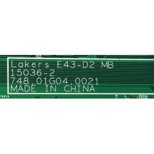 MAIN / VIZIO 791.01G010.004 / 75501G010004 / 15036-2 / 748.01G04.0021 / MODELO E43-D2 LWZJUMDS / PANEL LC430DUY(SH)(A1)	