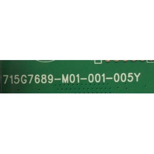 MAIN / VIZIO XFCB0QK041 / XFCB0QK041030X 1616 / 715G7689-M01-001-005Y / MODELO D40U-D1 LTTETVDS / PANEL TPT400UA-FN01.S REV:SG02A	