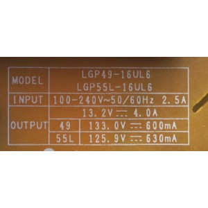 FUENTE DE PODER  LG EAY64210702 / 64210702 / EAX66773401 (2.0) / 3PCR01271C / PANEL LC550EGE(FJ)(M5) / MODELO 55UH7650-UA.BUSZLJR