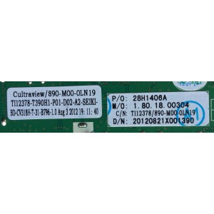MAIN / SEIKI 28H1406A / 890-M00-0LN19 / CV318H-T / MODELO SE391TS / PANEL T390H1-P01-D02 (VER.A2)	