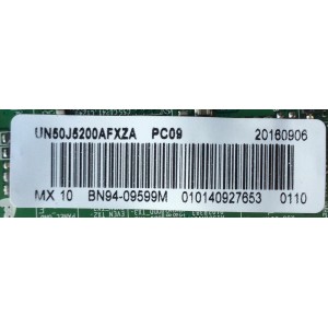 MAIN PARA TV SAMSUNG / NUMERO DE PARTE BN94-09599M / BN41-02307B / BN97-09305G / BN97-10148B / BN9409599M / PARTE SUSTITUTA BN94-11798J / PANEL'S CY-JJ050BGNV2H / CY-JJ050BGNV1H / MODELOS UN50J5200 / UN50J5200AFXZA JD03 / UN50J5200AFXZA ID01