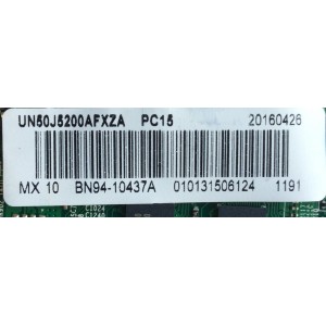 MAIN PARA TV SAMSUNG / NUMERO DE PARTE BN94-10437A / BN41-02307B / BN97-09305G / BN97-10148Z / BN9410437A / PARTE SUSTITUTA BN94-11798P / PANEL CY-JJ050BGAV1V / MODELOS UN50J5200 / UN50J5200AFXZA / UN50J5200AFXZA DD02