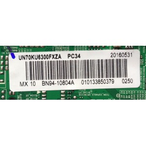 MAIN PARA TV SAMSUNG / NUMERO DE PARTE BN94-10804A / BN41-02528A / BN97-10654A / BN9410804A / PANEL CY-GK070HGSV2V / MODELO UN70KU6300 / UN70KU6300FXZA EA01