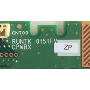 T-CON / SHARP RUNTK0151FVZP / CPWBX0151FVZP / PANEL JE695R3HA1AC / MODELOS LC-70UC30U / LC-70UE30