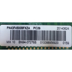 MAIN / SAMSUNG BN94-07276B / BN41-02109A / BN97-08064B / MODELO PN43F4500BFXZA TD02 / PANEL S43AX-YB03 / S43AX-YD03	
