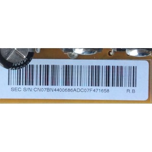 FUENTE DE PODER / SAMSUNG BN44-00686A / BN4400686A / P43HF_EDY / PANEL S43AX-YB03 / S43AX-YD03 / MODELO PN43F4500BFXZA TD02 / PN43F4550BFXZA