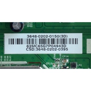 MAIN / VIZIO 3648-0202-0150 / 0171-2271-6223 / MODELOS D48-D0 LAUSTWES / LAUSTWBR / LAUSTWBS / LAUSTWCS / LAUSTWDS / LAUSTRWBR / PANEL LSC480HN08-G01