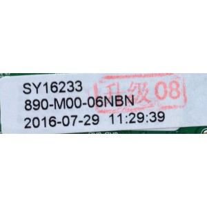 MAIN FUENTE  / ELEMENT B16075540 / TP.MS33393A.PA671 / 890-M00-06NBN / MODELO ELEFW195 / PANEL T185-DXB-ELED	