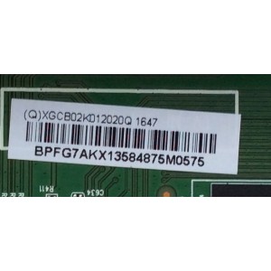 MAIN / VIZIO XGCB02K012 / XGCB02K012020Q 1647 / 715G7487-M03-001-004K / MODELO D32X-D1 LTT7UKBS / PANEL TPT315B5-EUJFFE REV:S1V	