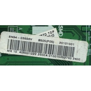 MAIN PARA TV  SAMSUNG NUMERO DE PARTE  BN94-03986V / BN41-01181C / BN97-04257D / PARTE SUSTITUTA BN94-03986W / PANEL LTF400HM01-A09 / MODELOS LN40C500F / LN40C500F3FXZA SQ01 / LN40C500F3FXZA CN02