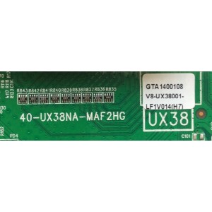 MAIN / TCL 08-SS55DFN-0C405AA / V8-UX38001-LF1V014 / 08-UX38001-MA300AA / 08-UX38001-MA200AA / MODELO 55FS4610RTAAA / PANEL LVF550WD2L	