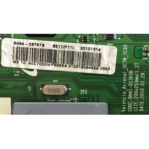 MAIN PARA TV  SAMSUNG NUMERO DE PARTE  BN94-02757B / BN41-01365B / BN97-03971B / MODELO UN40C7000WFXZA SQ01 / PANEL LTF400HQ02-A04	