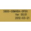 TARJETA A/V / HITACHI 5800-G8M48A-0P00 / 5800-G8M48A-0P00 VER 00.01 / MODELO LE50SMART02	