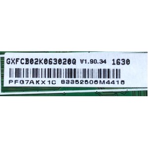 MAIN / VIZIO GXFCB02K063 / 715G7487-M03-001-004K / GXFCB02K063020Q / MODELO D32X-D1 LTTUUKJS / PANEL TPT315B5-FHBN0.K REV:S49P2L	