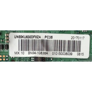 MAIN / SAMSUNG BN94-10838A / BN41-02528A / BN97-10648A / PANEL CY-GK055HGLV1H / MODELO UN55KU630DFXZA FA01	