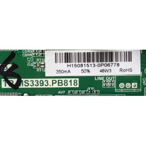 MAIN FUENTE / ELEMENT 34014386 / H15081513 / TP.MS3393.PB818 / PANEL LK315T3HC1K / MODELO ELEFW328B LE-32GCL-B(CL)	