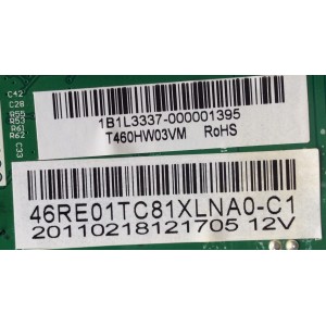 MAIN / RCA 1B1L3337 / 46RE01TC81XLNA0-CT / MODELO 46LA45RQ / PANEL LTA460HM03-101	