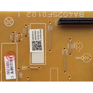 FUENTE DE PODER / EMERSON A4G25MPW-001 / A4G25MPW / BA4G25F0102 1 / MODELO LF401EM5 DS1 / PANEL U4A20XH	