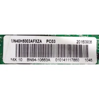 MAIN PARA TV SAMSUNG / NUMERO DE PARTE BN94-10663A / BN41-02263A / BN97-10691A / PARTES SUSTITUTAS BN94-11087A / BN94-11024A / BN94-07592A / BN94-07592N / BN94-07592P / PANEL CY-DH040BGNV3H / MODELOS UN40H5003 / UN40H5003AFXZC / UN40H5003AFXZA IF06