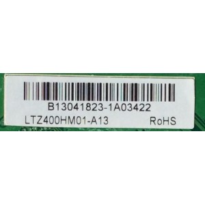 MAIN / SCEPTRE B13041823 / T.RSC8.A2 / MODELO X40 X405BV-FMDU8 / PANEL LTZ400HM01-A13	