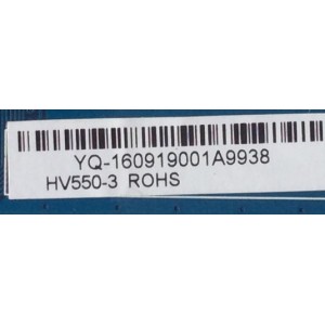 T-CON / PROSCAN 160919001A / VS.HV550-3 / HV550QU2-301 Ctrl BD / MODELO PLDED5514 / PANEL HV550QU2-301	