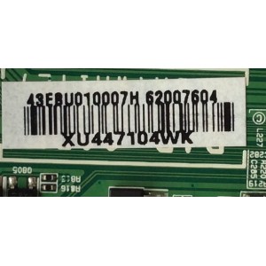 MAIN PARA TV LG / NUMERO DE PARTE EBU62007604 / EAX65049104 / EAX65049105 / EAX65049107 / PANEL'S LC320DUE (SF)(R1) / HC390DUN-VCFP1-21XX / MODELOS 32LN530B-UA / 32LN5300-UB / 32LN530B-UA.BUSFLWM / 32LN5300-UB.BUSYLWM / 39LN5300-UB / 39LN5300-UB.BCCJLWM