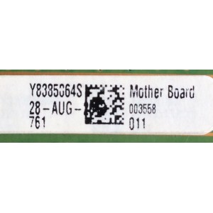 MAIN / VIZIO Y8385064S / E600I-A3 / 1P-0127X01-4010 / MODELO E601i-A3 BFLFTRNWAN / PANEL JE600D3LC2N	