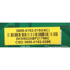 MAIN / VIZIO 3655-0152-0150 / 0171-2272-3256 / 3655-0152-0395 / MODELO E550VL LASPHCAL / PANEL LC550WUB(SC)(A1)	