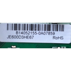 MAIN / ELEMENT B14052155 / T.MS3393.81 / SY14296 / 890-M00-06N59 / MODELO ELEFW605 / PANEL JE600D3HE67	