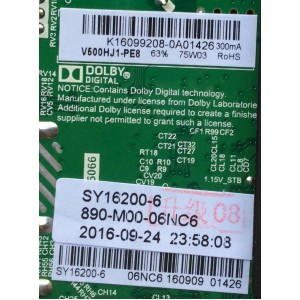 MAIN / FUENTE (COMBO) / ELEMENT K16099208 / TP.MS3393.PB801 / SY16200-6 / 890-M00-06NC6 / MODELO ELEFW5016	