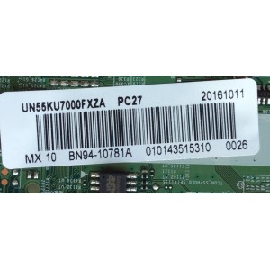 MAIN PARA TV SAMSUNG / NUMERO DE PARTE BN94-10781A / BN41-02528A / BN97-10970A / BN97-10971A / BN9410781A / PANEL'S CY-GK055HGEV2V / CY-KK055HGLV3H / MODELO UN55KU7000 / UN55KU7000FXZA FA01