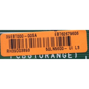 MAIN PARA TV LG / NUMERO DE PARTE EBT62679606 / EAX64872104 / 62679606 / EAX64872104(1.0) / PANEL LC500DUE (SF)(R2) / MODELO 50LN5600-UI / 50LN5600-UI.BUSYLHR