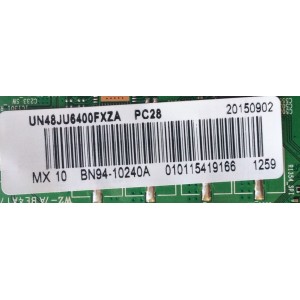 MAIN / SAMSUNG BN94-10240A / BN41-02443A / BN97-10096K / MODELO UN48JU6400FXZA UD02 / PANEL CY-GJ048HGLVCH