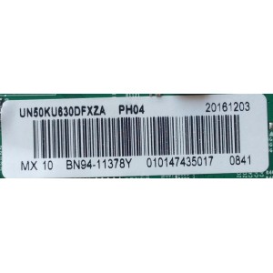 MAIN / SAMSUNG BN94-11378Y / BN41-02528A / BN97-00002X / PANEL CY-GK050HGNVXH / MODELO UN50KU630DFXZA DG10