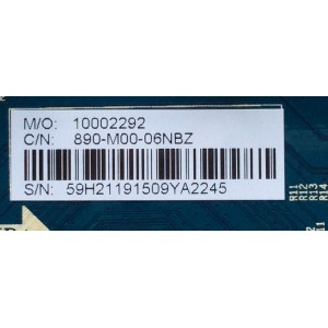 MAIN / PANASONIC 890-M00-06NBZ / 59H2119 / CV6488H-A / SY15272 / MODELO TC-50CX400U	