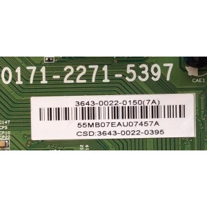 MAIN / SHARP 3643-0022-0150 / 0171-2271-5397 / MODELO LC-43LE551U	