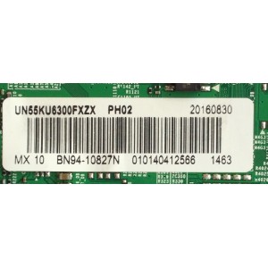 MAIN / SAMSUNG BN94-10827N / BN41-02528A / BN97-10984M / MODELO UN55KU6300FXZX FA01 / PANEL CY-WK055HGLV1H	