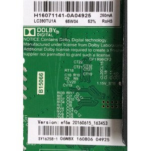 MAIN / FUENTE / ELEMENT H16071141 / 163453 / TP.MS3393.PB801 / MODELO ELEFW3916