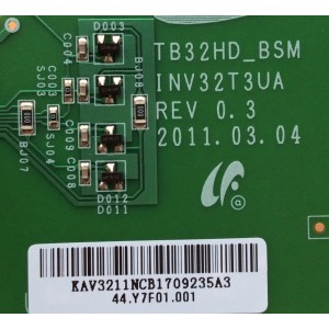 BACKLIGHT INVERSOR / SAMSUNG INV32T3UA / TB32HB_BSM / 44.Y7F01.001 / 3211N / MODELO LN32D403E2DXZA J401 / PANEL CD320AGD-T1	