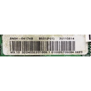 MAIN / SAMSUNG BN94-04174B / BN97-05147B / BN41-01704A / MODELO LN32D403E2DXZA J401 / PANEL CD320AGD-T1	