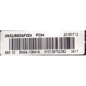MAIN / SAMSUNG / BN41-02357C / BN97-10765A / MODELO UN32J5003AFXZA LS03 / PANEL JJ032BGE-R2-RR01	