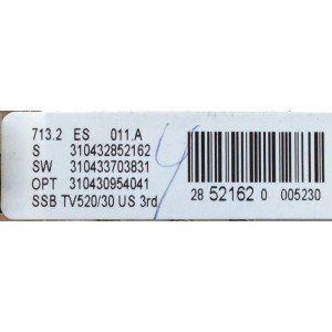MAIN / PHILIPS 310432852162 / 3104.313.61962 / 3104.303.50842 / MODELO 42PFL5432D/37	