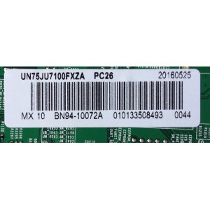 MAIN PARA TV SAMSUNG / NUMERO DE PARTE BN94-10072A / BN41-02356C / BN97-10228A / BN9410072A / PANEL CY-GJ075FLLV3H / MODELO UN75JU7100 / UN75JU7100FXZA US02