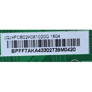 MAIN / VIZIO 756TXFCB02K0610 / XFCB02K0610 / 715G7151-M02-000-004Y / 715G7573-M01-000-004Y / MODELO D32X-D1 LTTUUKNT / PANEL TPT315B5-HVN05.A REV:S800A	/ E32-C1