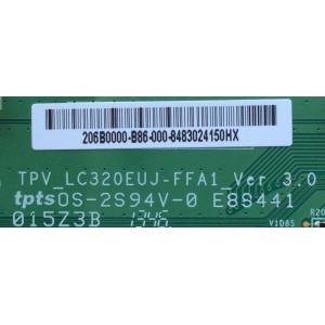 T-CON / VIZIO 206B0000-B86-000 / TPV_LC320EUJ-FFA1_Ver 3.0 / MODELO M322I-B1 LTT7PVGQ	