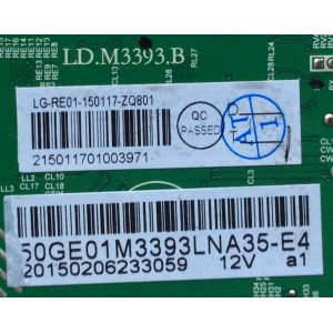 MAIN / RCA 50GE01M3393LNA35-E4 / LD.M3393.B / 0117-ZQ801 / MODELO LED50B45RQ	