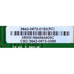 MAIN / VIZIO 3642-0672-0150 / 0171-2271-2855 / MODELO VO420E LUKECAK	