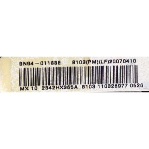 MAIN / SAMSUNG BN94-01188E / BN41-00817B / BN97-01389G / PANEL T230WX01 / MODELOS LNT2342HX/XAA / LNT2342HX/XAC AT01